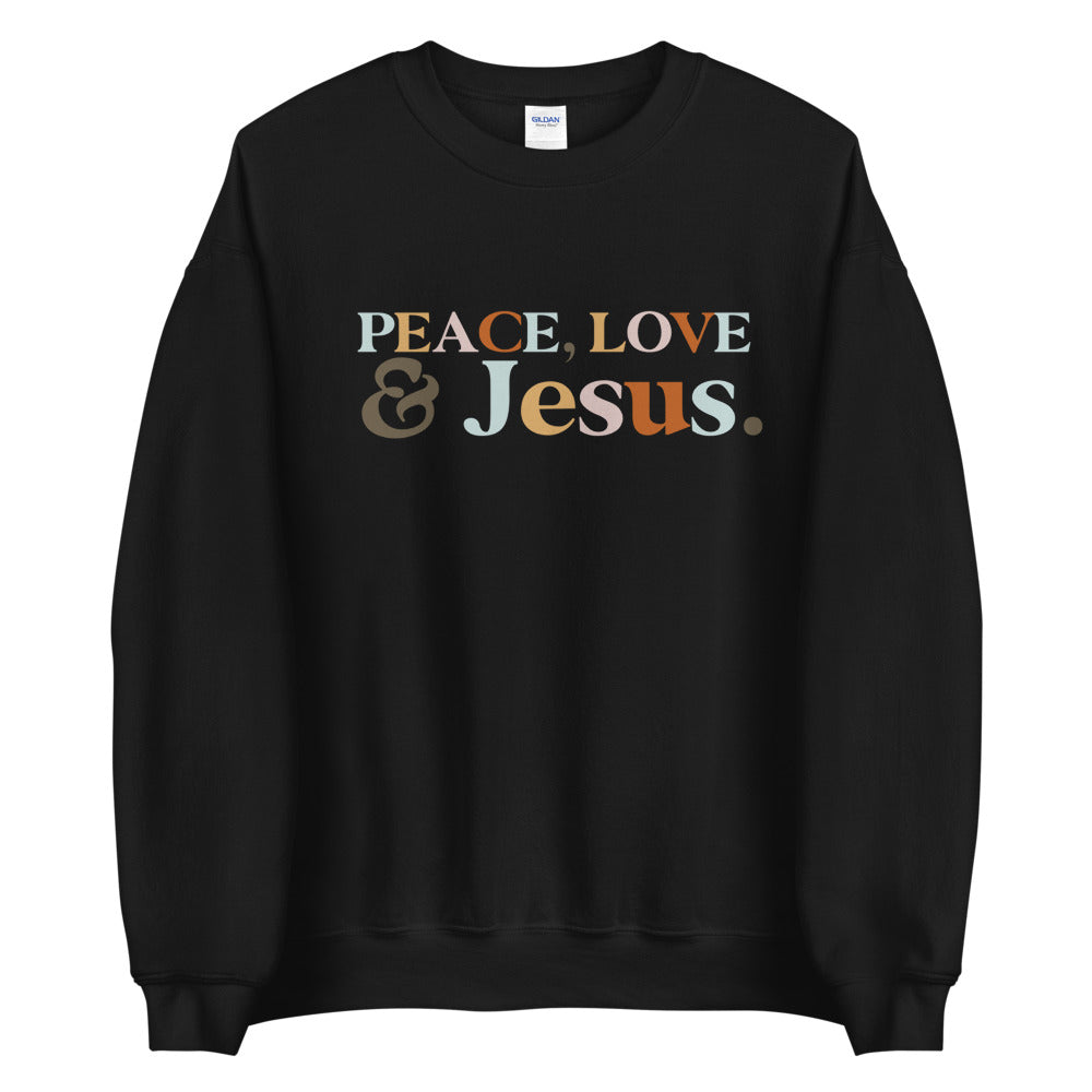 Peace, Love & Jesus Sweatshirt